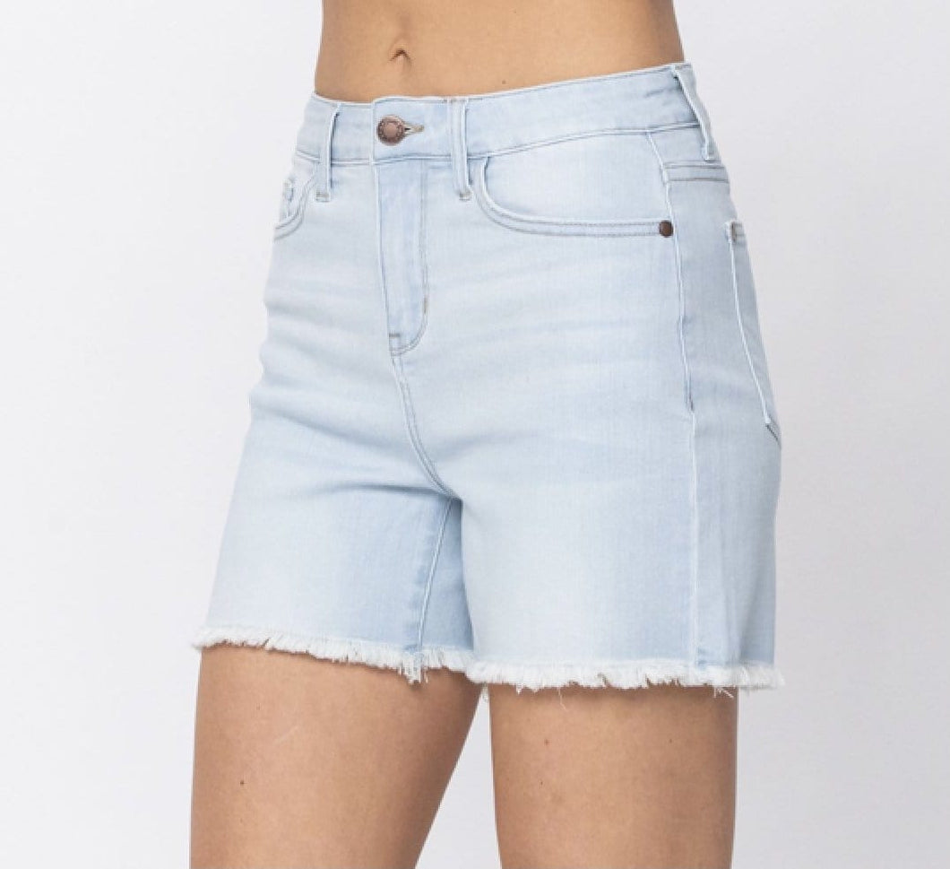 Judy Blue High Waste Cut Off Denim Shorts