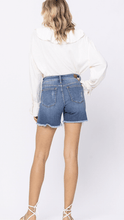 Load image into Gallery viewer, Judy Blue Distressed Cut Off Patch Shorts