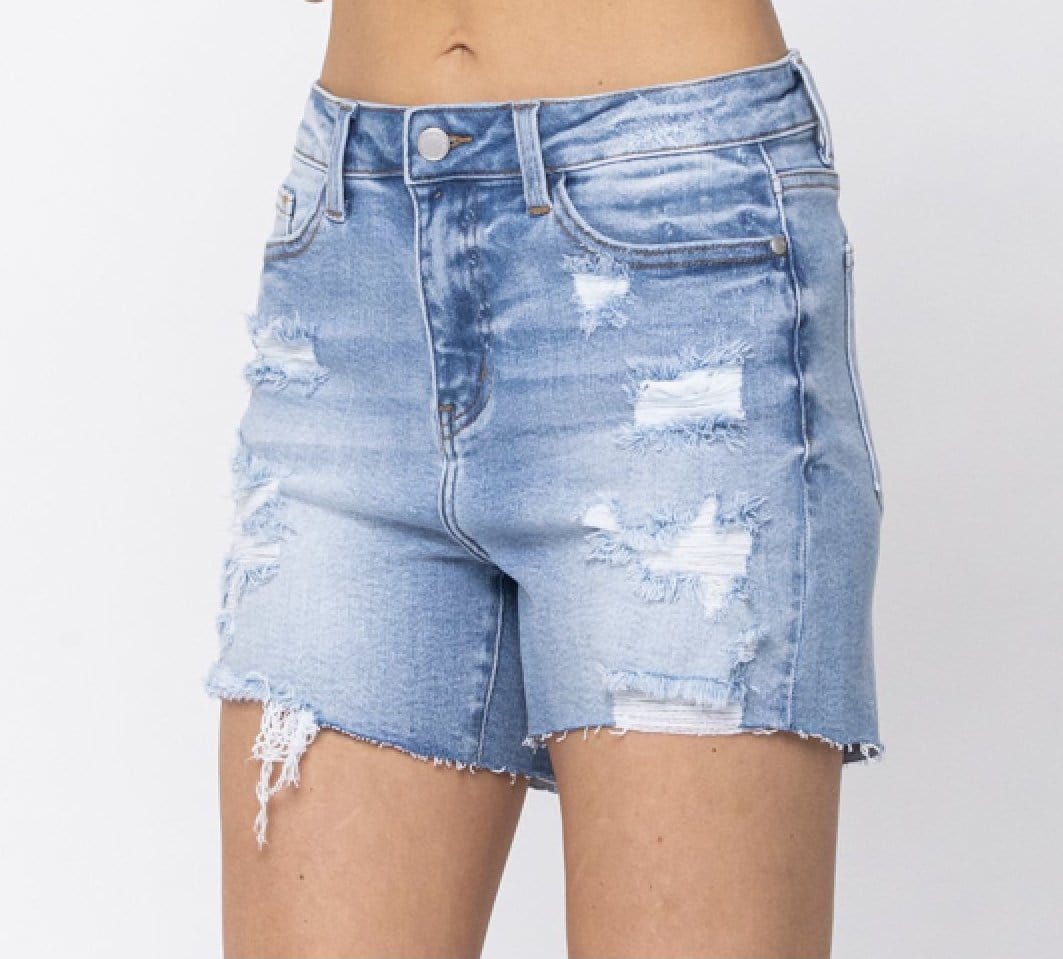 Distressed Cut Off Shorts