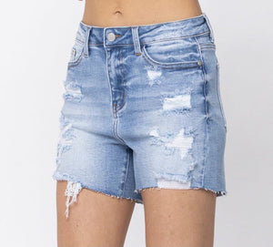 Judy Blue Distressed Cut Off Faded Shorts