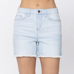 Judy Blue High Waste Cut Off Denim Shorts