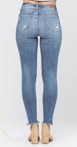 Judy Blue High Waste Distressed Ripped Jeans