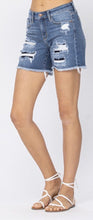 Load image into Gallery viewer, Judy Blue Distressed Cut Off Patch Shorts