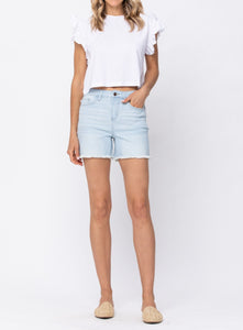 Judy Blue High Waste Cut Off Denim Shorts