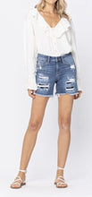 Load image into Gallery viewer, Judy Blue Distressed Cut Off Patch Shorts