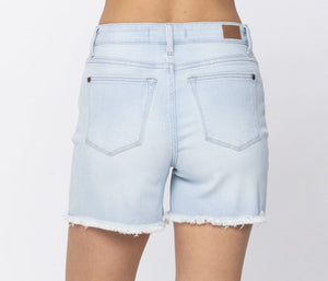 Judy Blue High Waste Cut Off Denim Shorts